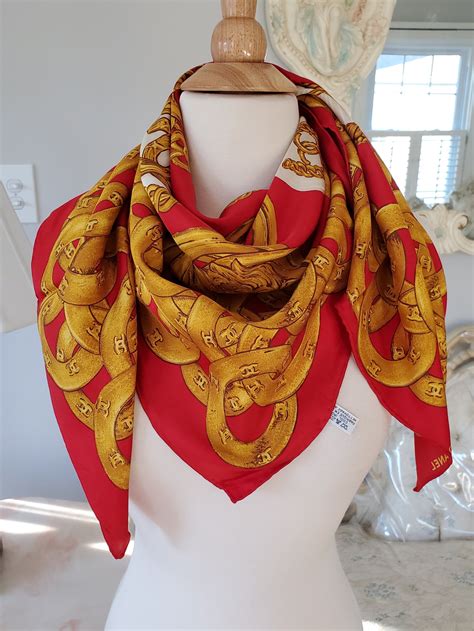 chanel stole scarf|vintage Chanel scarves.